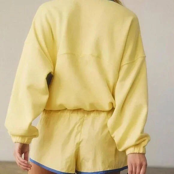 Yellow Casual Women's Sports Two Piece Set - Picture 3 of 4